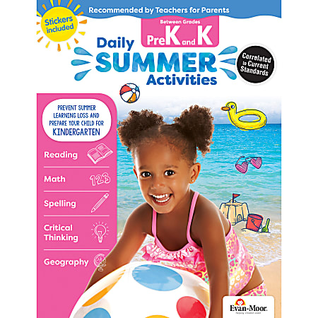 Evan-Moor® Daily Summer Activities Book, Moving From Pre-K to Kindergarten