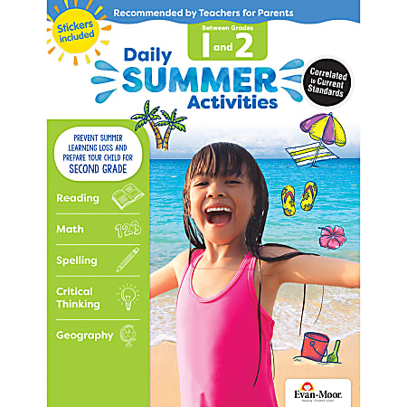 Evan-Moor® Daily Summer Activities Book, Moving From 1st Grade to 2nd Grade