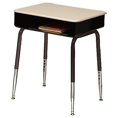 Scholar Craft™ 2900 Series Open-Front Student Desks, Solid Beige, Set Of 2