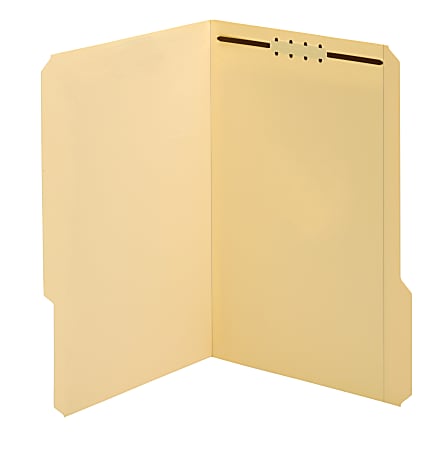 Office Depot® File Folders With Fasteners, 1/3 Cut, 1 Fasteners, Legal Size (8-1/2" x 14"), 3/4" Expansion, Manila, Pack Of 25