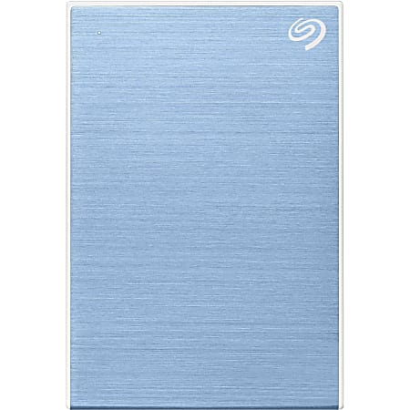 Seagate Backup Plus Slim STHN2000402 2 TB Portable Hard Drive - External - Light Blue - USB 3.0 - 2 Year Warranty - 1 Pack - Retail