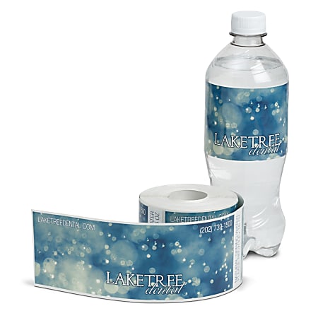 Custom Printed Full Color Water Bottle Labels 3 x 8 34 ...