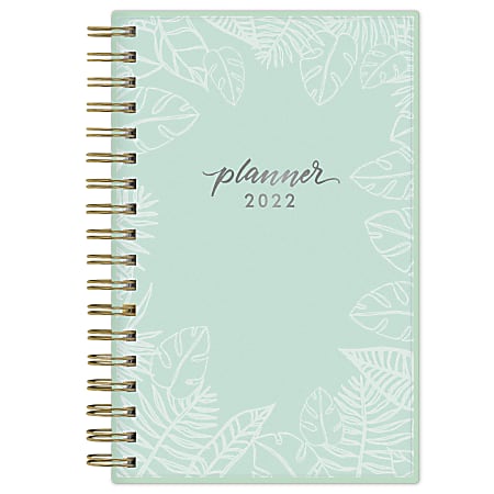 Blue Sky™ Frosted Weekly/Monthly Planner, 3-5/8" x 6-1/8", Mai, January to December 2022, 132694