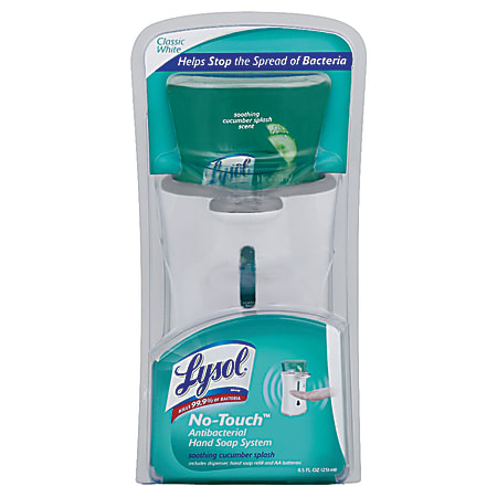 Lysol® No-Touch Automatic Hand Soap Dispenser Starter Kit, Cucumber Splash Scent