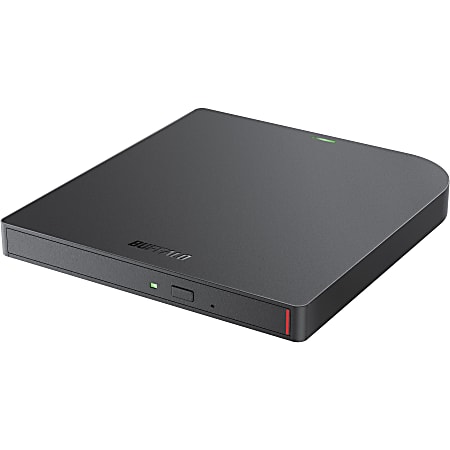 Buffalo MediaStation DVSM-PUV8U3B-TAA Portable DVD-Writer - External - TAA Compliant - DVD-RAM/&plusmn;R/&plusmn;RW Support - DVSMPUV8U3BTAA