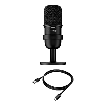 HyperX SoloCast USB Microphone Black 4P5P8AA - Office Depot