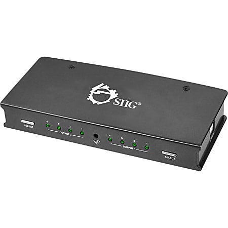 SIIG 4x2 HDMI Matrix Switch with 3DTV Support - 2 x HDMI Digital Audio/Video Out, 4 x HDMI Digital Audio/Video In, 1 x Firmware Upgrade, 1 x S/PDIF Digital Audio Out