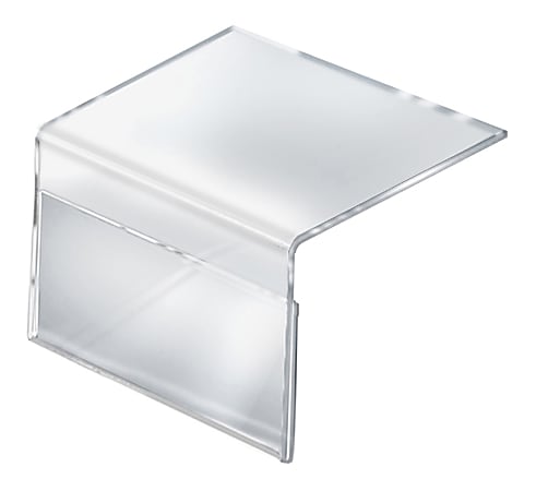 Azar Displays Shelf Sign Holders, 5-1/2" x 8-1/2", Clear, Pack Of 10 Holders