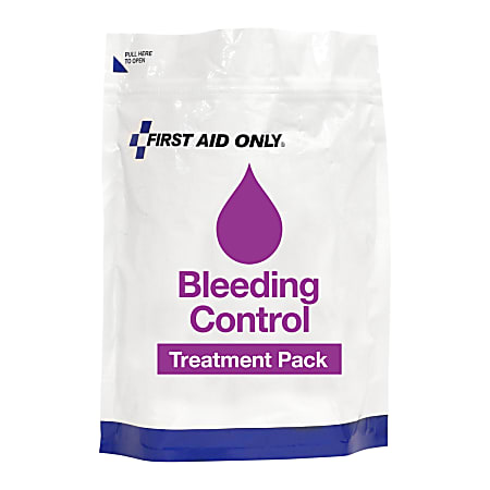 First Aid Only Bleed Control Treatment Pack Refill, White