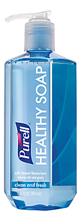 Purell Healthy Liquid Hand Soap Clean Fresh Scent 12.9 Oz Bottle