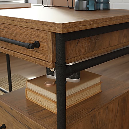 Sauder iron top city desk