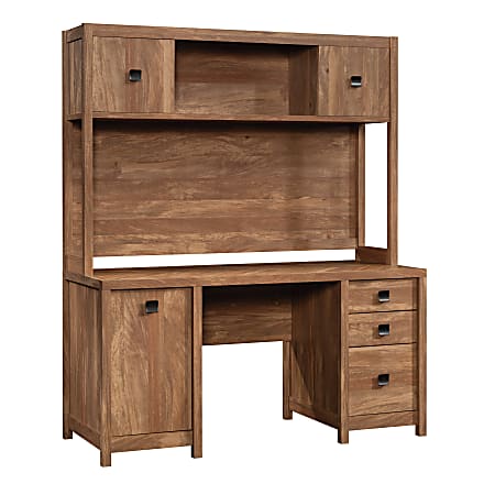 Sauder® Cannery Bridge 60”W Computer Desk With Hutch, Sindoori Mango