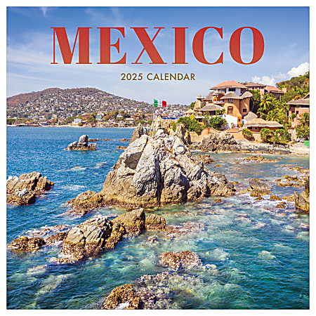 2025 TF Publishing Monthly Wall Calendar, 12” x 12”, Mexico, January 2025 To December 2025