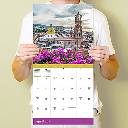 2025 TF Publishing Monthly Wall Calendar 12 x 12 Mexico January 2025 To