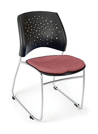 OFM Stars And Moon Stack Chairs, Coral Pink, Set Of 4