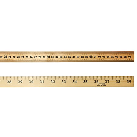 Charles Leonard Wood Hanging Meter Sticks Brown Pack Of 6 - Office Depot