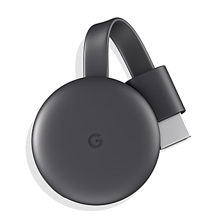 naturlig sjæl bande Google Chromecast Streaming Media Device 3rd Generation Black - Office Depot