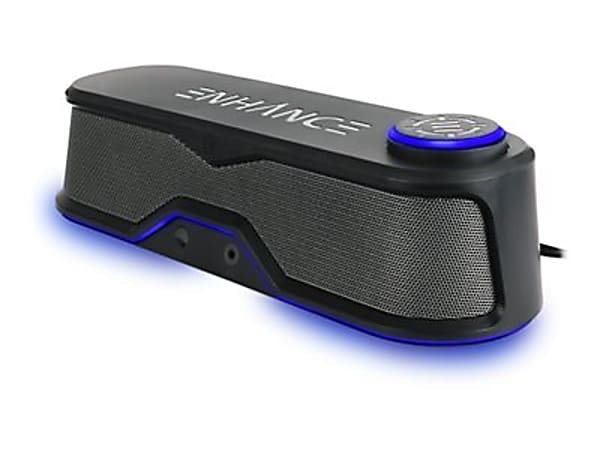 ENHANCE SB1 Sound Bar 10W, Glossy Black, ENPCSB1100BLWS