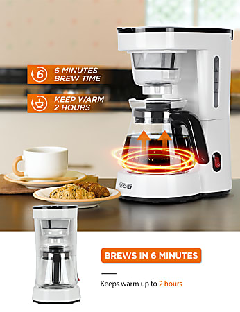 White 5 cup coffee maker online