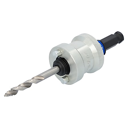 Lenox SNAP-BACK Quick-Change Hole Saw Arbor, 2" x 8-5/16", Silver