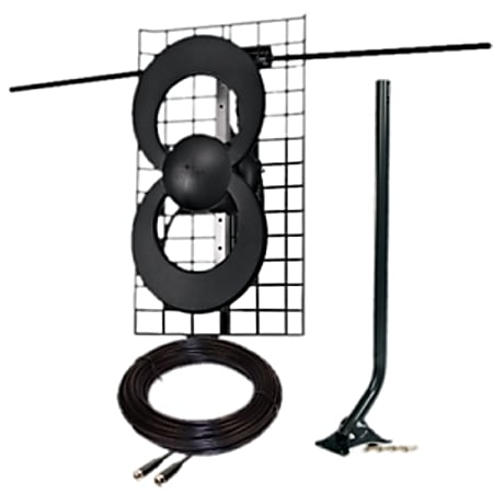 Antennas Direct ClearStream 2V Long Range UHF/VHF DTV Antenna - Upto 50 Mile Range - UHF, VHF - 174 MHz, 470 MHz to 216 MHz, 806 MHz - 10.4 dBi - TelevisionMast