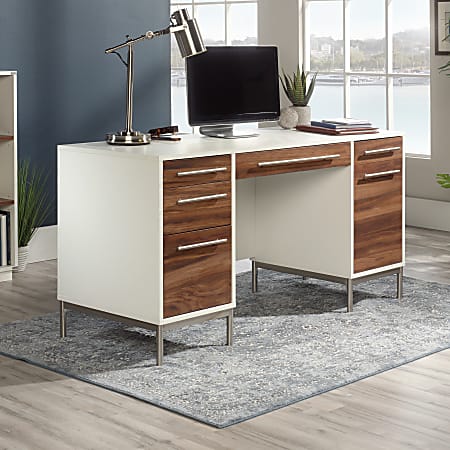 Sauder vista key 60w executive desk deals