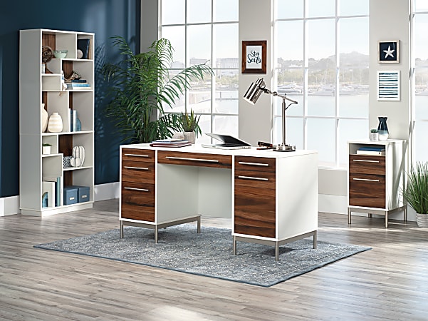 Sauder vista key 60w executive outlet desk