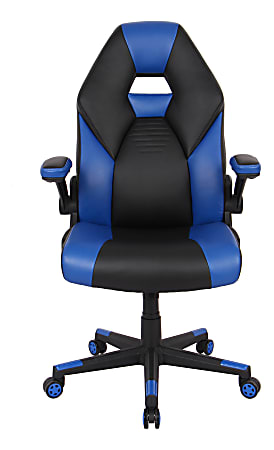 RS Gaming RGX Faux Leather High Back Gaming Chair BlackBlue BIFMA