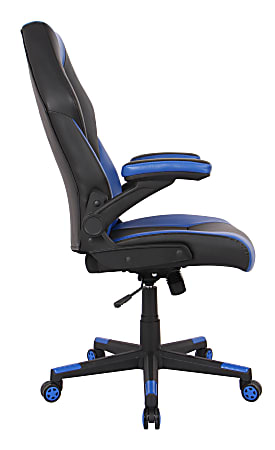 RS Gaming RGX Faux Leather High Back Gaming Chair BlackBlue BIFMA