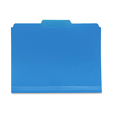 Smead® Inn Dura File Folders, Letter Size, 1/3 Cut, Blue, Box Of 24