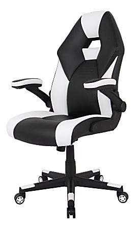 RS Gaming RGX Faux Leather High Back Gaming Chair BlackWhite BIFMA