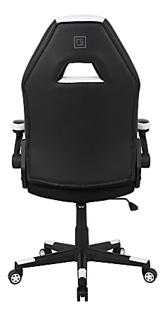 RS Gaming RGX Faux Leather High Back Gaming Chair BlackWhite BIFMA
