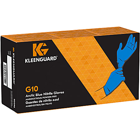 Kimberly-Clark® KleenGuard G10 Nitrile Gloves, Large, Arctic Blue, Box Of 200