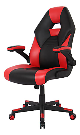 RS Gaming RGX Faux Leather High Back Gaming Chair BlackRed BIFMA