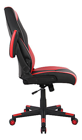 RS Gaming RGX Faux Leather High Back Gaming Office Chair BlackRed