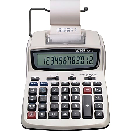 Victor® 1208-2 Compact Commercial Printing Calculator