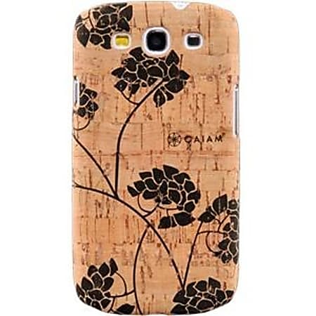 Gaiam Samsung Galaxy S3 Cork Case - Hydrangea - For Smartphone - Hydrangea - Cork, Acrylonitrile Butadiene Styrene (ABS)