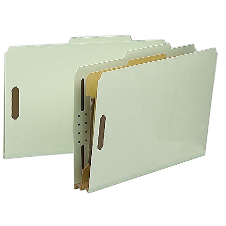 Smead® Pressboard Classification Folders, 1 Divider, Legal Size,