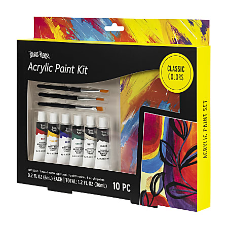 Brea Reese 10-Piece Acrylic Paint Kit, Classic Colors