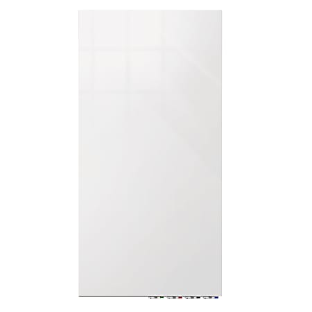 Ghent Aria Low-Profile Magnetic Glass Whiteboard, 72" x
