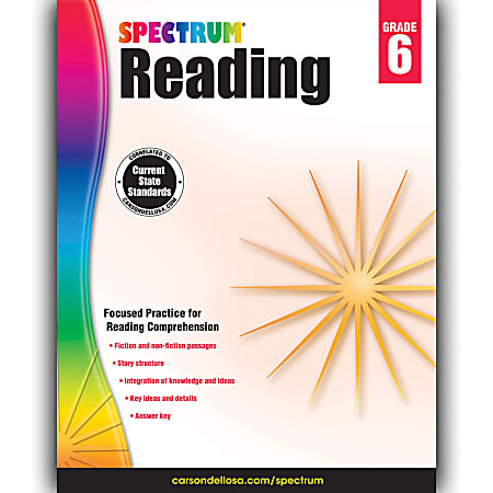 Spectrum Reading Workbook, Grade 6