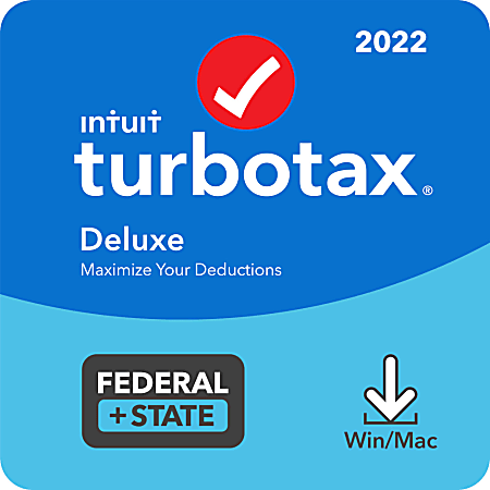Intuit TurboTax Deluxe Fed + Efile + State 2022