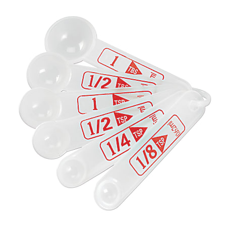 Learning Resources Measuring Spoons Pre K Grade 8 6 Spoons Per Set Pack Of  12 Sets - Office Depot