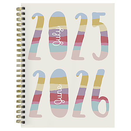 2025-2026 TF Publishing Medium Weekly/Monthly Planner, 6-1/2” x 8”, Jolly, July 2025 To June 2026