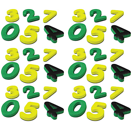Teacher Created Resources Magnetic Foam: Small Numbers, 60 Pieces Per Pack, Set Of 6 Packs