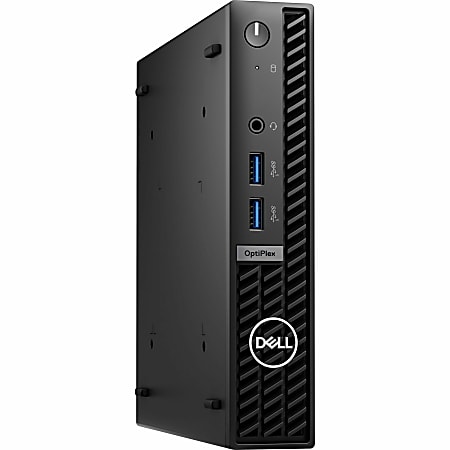 Dell OptiPlex 7000 7010 Desktop PC, Intel Core i5, 16GB Memory, 256GB Solid State Drive, Windows 11 Pro, Micro PC Form Factor, No Optical Drive, No Wireless LAN, Total Number of USB Ports: 6, Number of DisplayPort Outputs