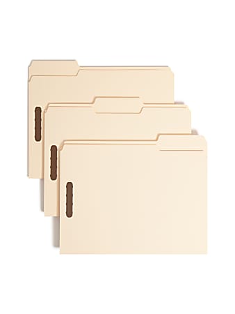 Smead® Heavyweight Manila Fastener Folders, Letter Size, Pack Of 50