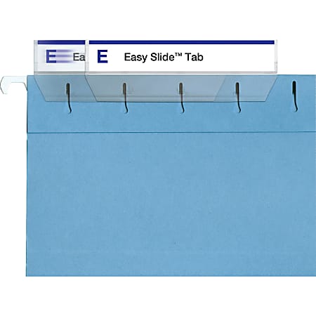 Smead® Easy Slide™ Tabs, 3 1/2" x 1/2", Clear, Pack Of 18