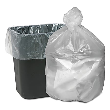 Good ‘n Tuff Resin Waste Can Liners, 0.24 mil, 16 Gallon, Natural, Box Of 1,000 Liners