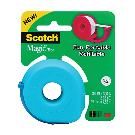 Scotch® Magic™ Tape With Donut Dispenser, 3/4" x 300"